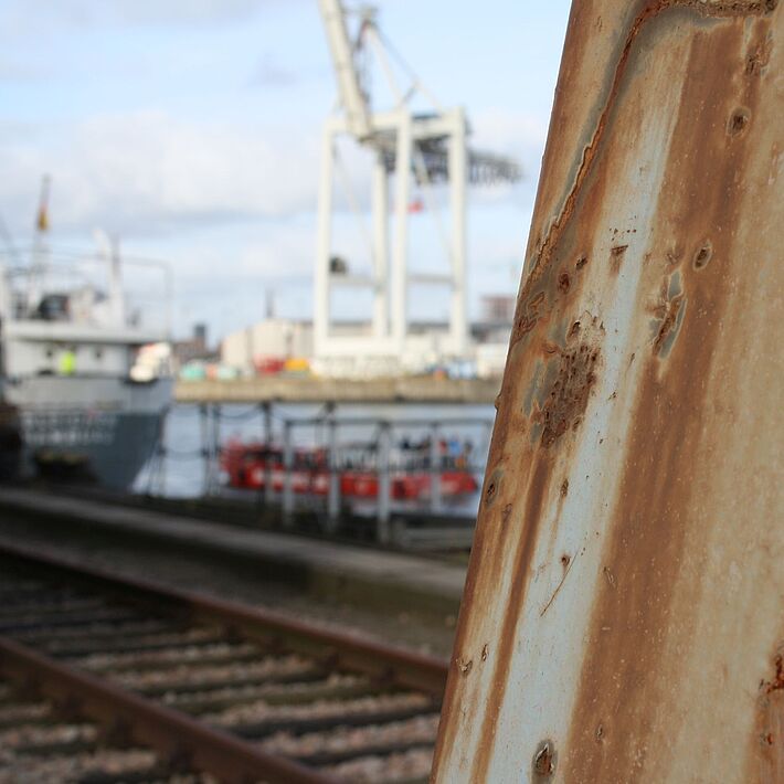 Hamburg alter Hafen Rost